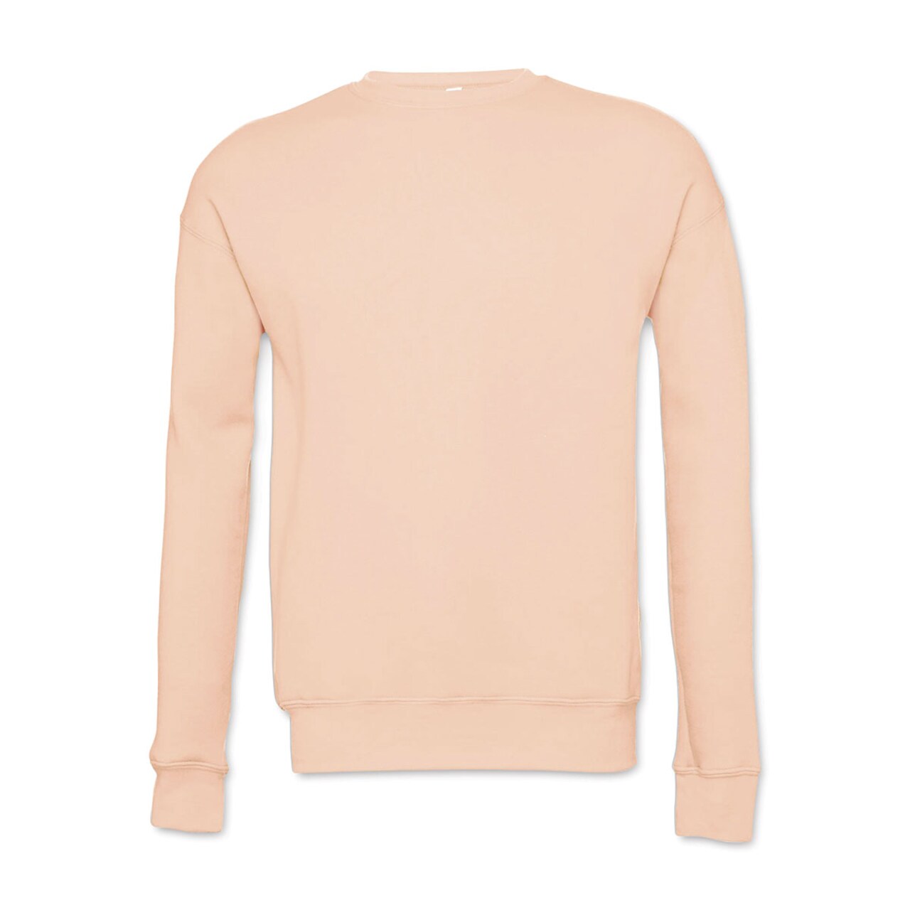 Bella + Canvas Unisex Sponge Fleece Drop Shoulder Sweatshirt - Peach, Large